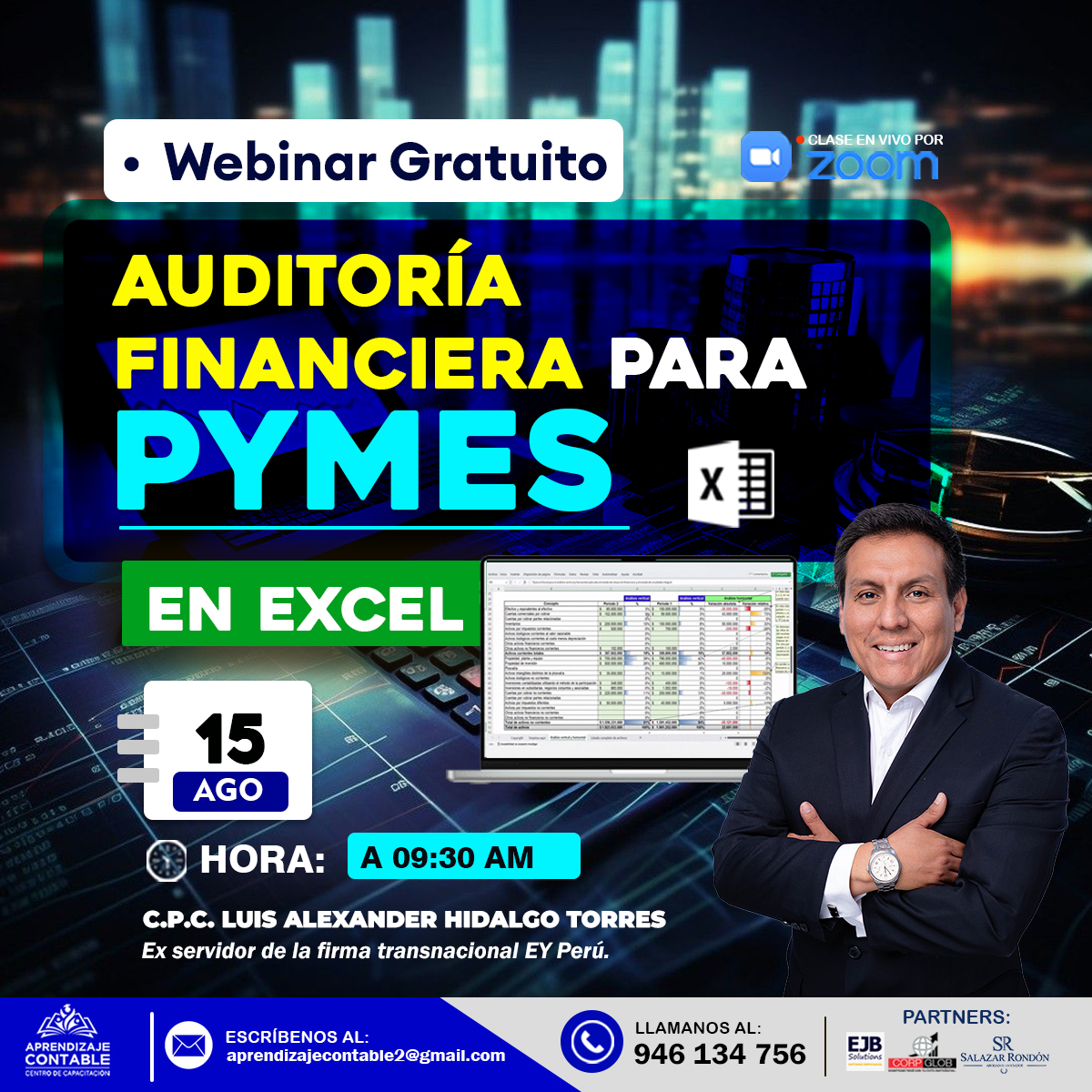 Webinar AUDITORÍA FINANCIERA PARA MYPES EN EXCEL